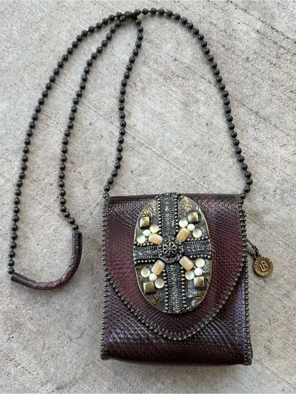 LEATHEROCK USA
Small Handmade Brown Leather Crossbody Box Purse